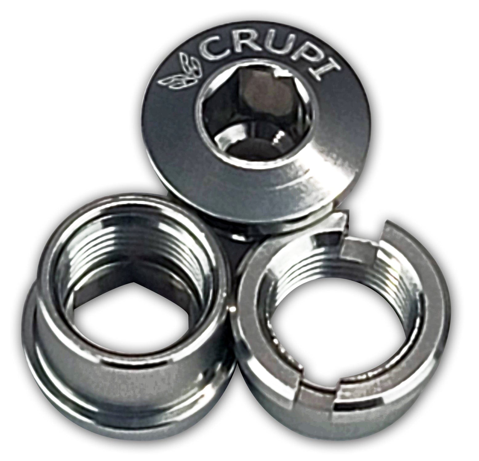 Crupi Parts Chainring Silver Crupi Alloy Chain Ring Bolts