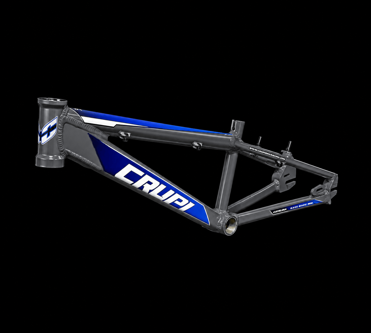 Crupi Parts Frames Charcoal / with BlueBlack Fade decals Crupi Catalina 2.0 Junior Race Frame