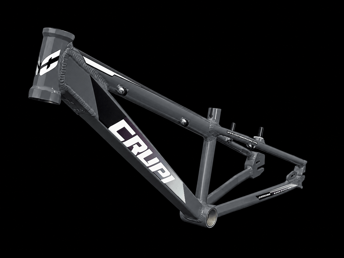 Crupi Parts Frames Charcoal / with BlackWht Fade decals Crupi Catalina 2.0 Junior Cruiser Race Frame