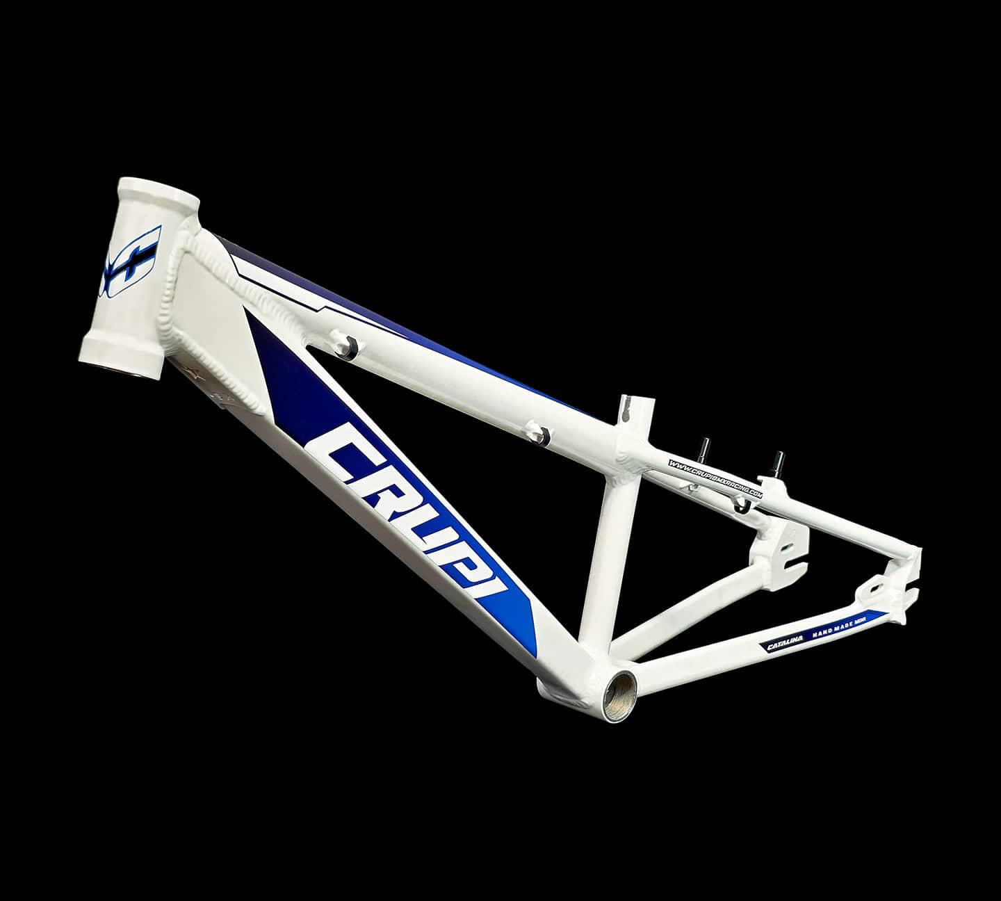 Crupi Parts Frames White / with BlueBlack Fade decals Crupi Catalina 2.0 Mini Cruiser Race Frame