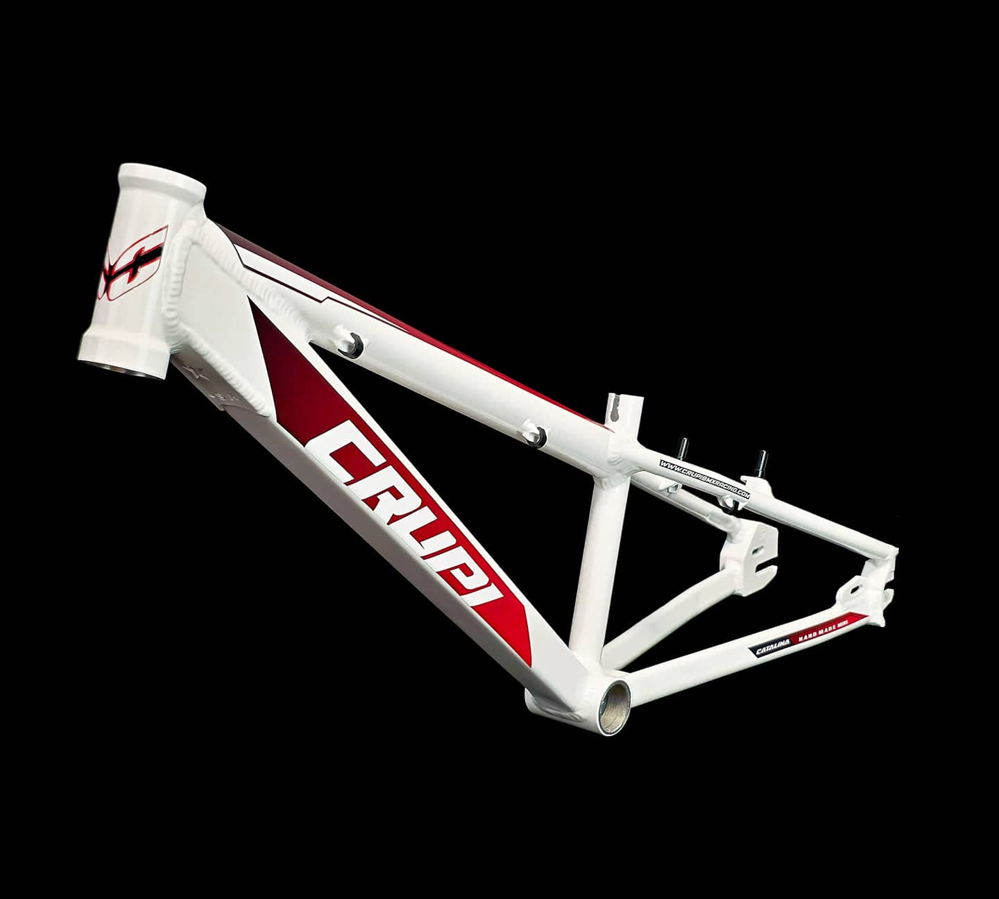 Crupi Parts Frames White / with RedBlack Fade decals Crupi Catalina 2.0 Mini Cruiser Race Frame