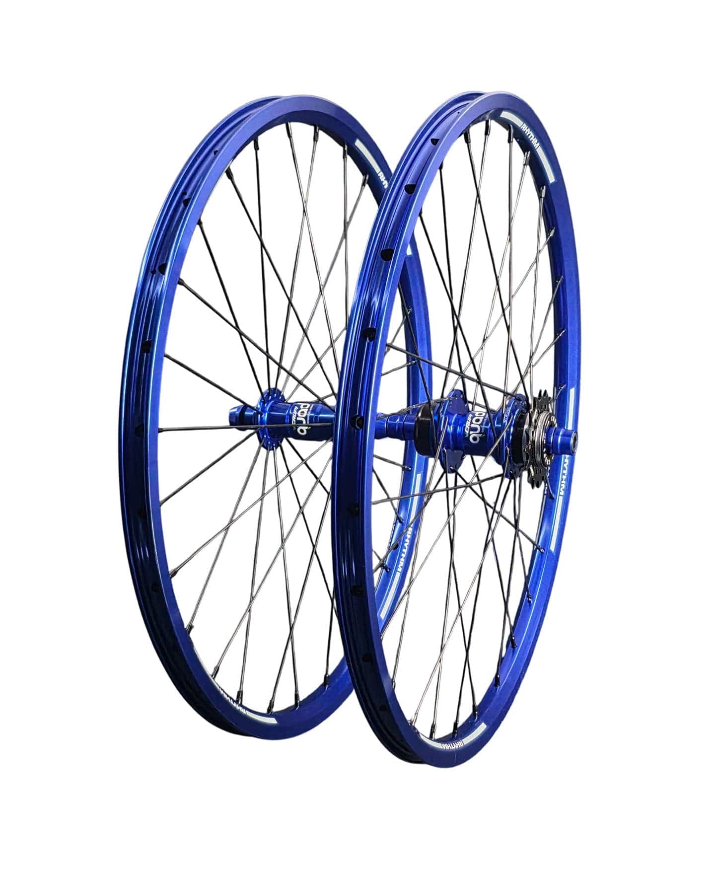 Crupi Parts Wheels 20 x 1-1/8" 28H / Blue Crupi 20 x 1-1/8 28H CenterLock Wheelset