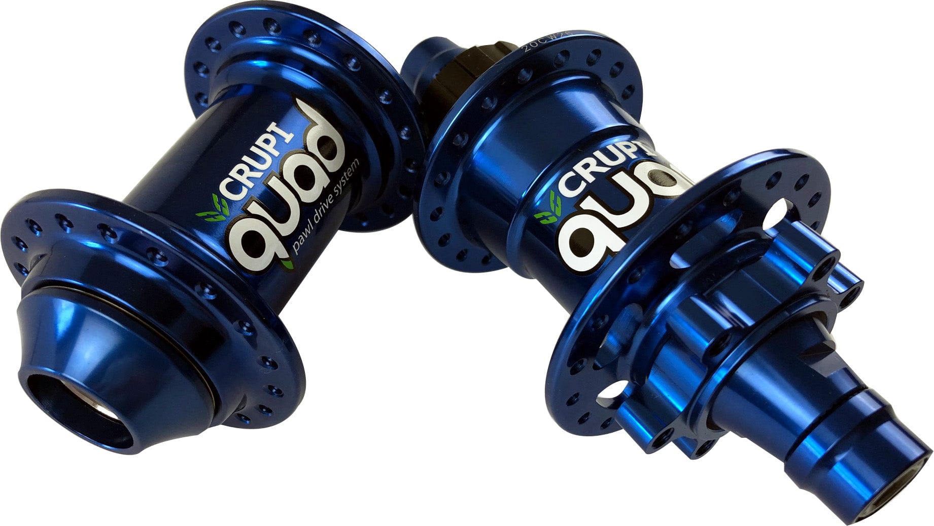 Crupi Parts Hubs 36H Pro Disc w/20mm Front / Blue Crupi Quad 28H & 36H Disc Hubsets