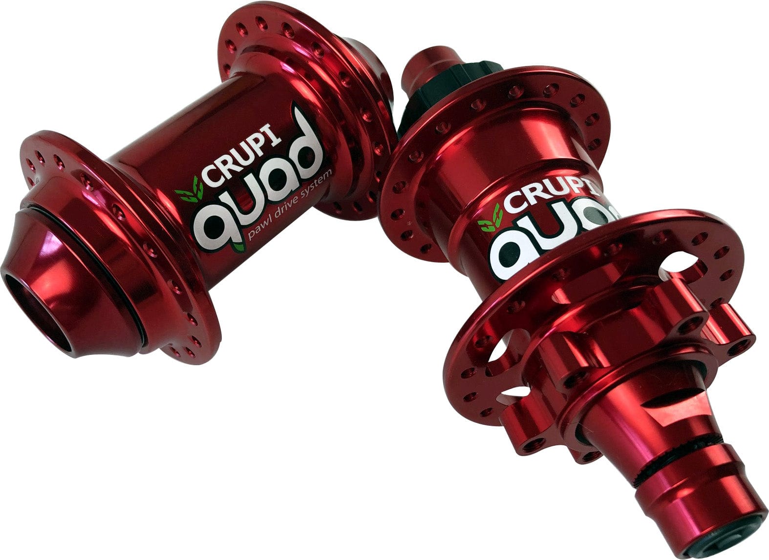 Crupi Parts Hubs 36H Pro Disc w/20mm Front / Red Crupi Quad 28H & 36H Disc Hubsets