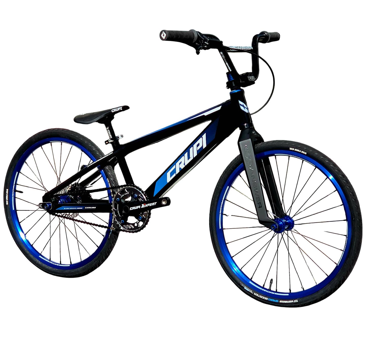 Crupi BMX Complete Bike Black / with Blue parts / with Blue/Black Fade decals Catalina 2.0 Expert XL Complete Bike