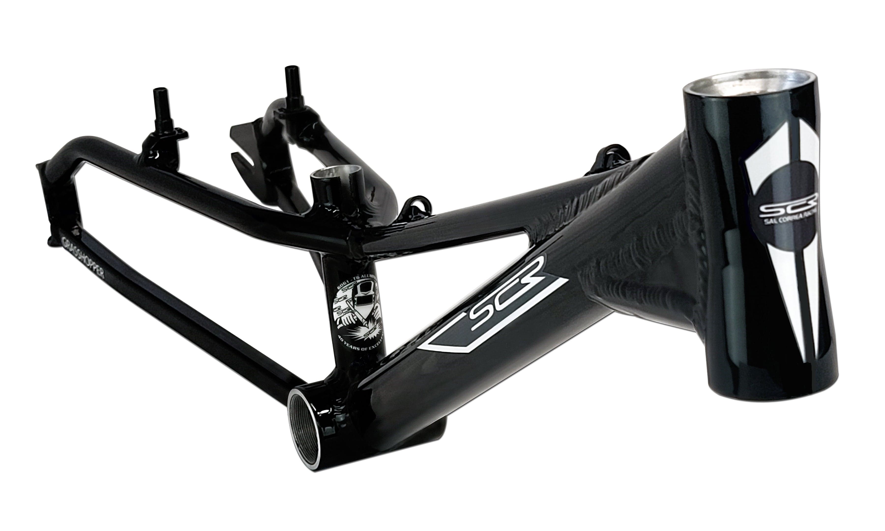 SCR Frames Black / Black n White decals SCR 20" Grasshopper 15.75 Race Frame
