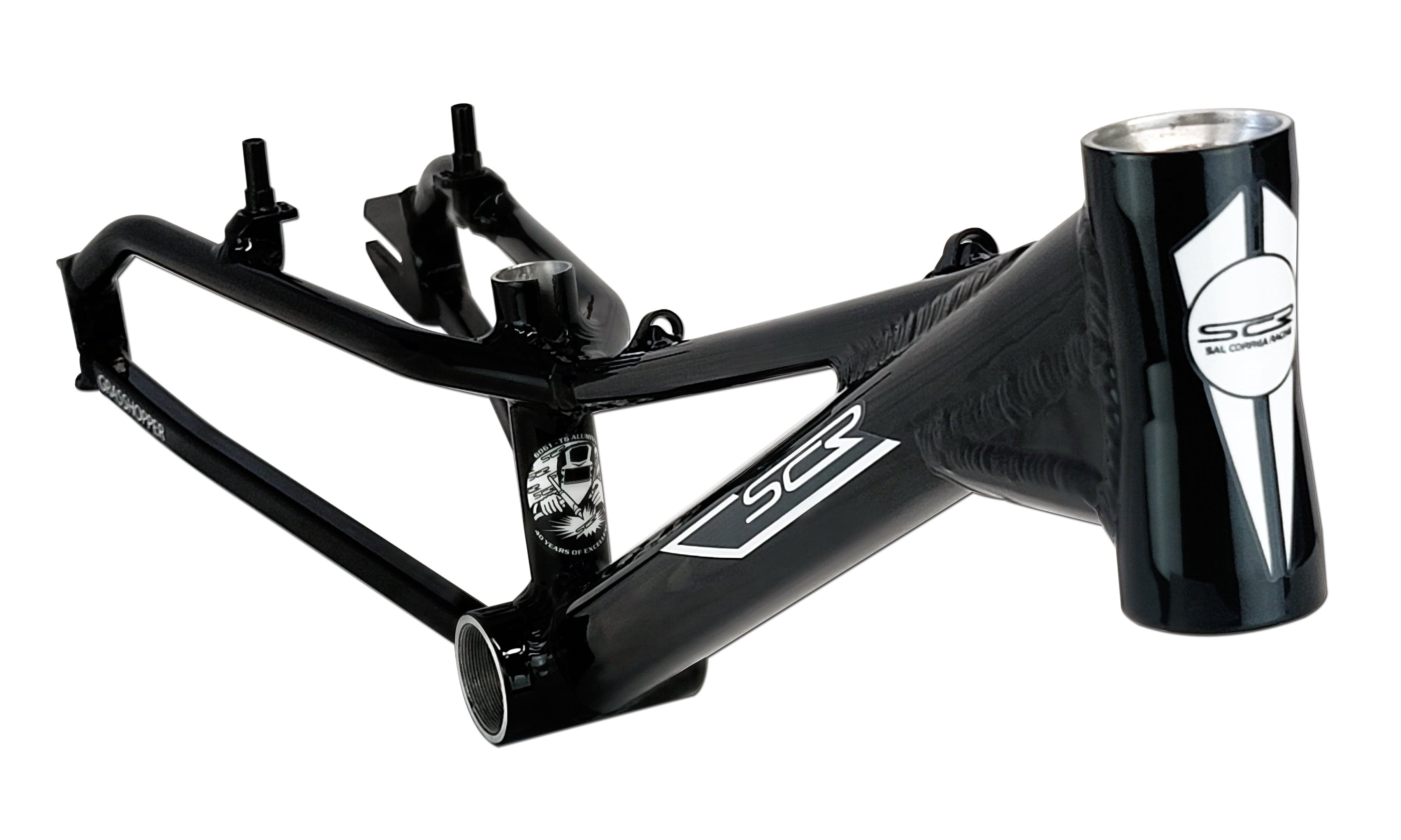 SCR Frames Black / Mostly White decals SCR 20" Grasshopper 15.75 Race Frame