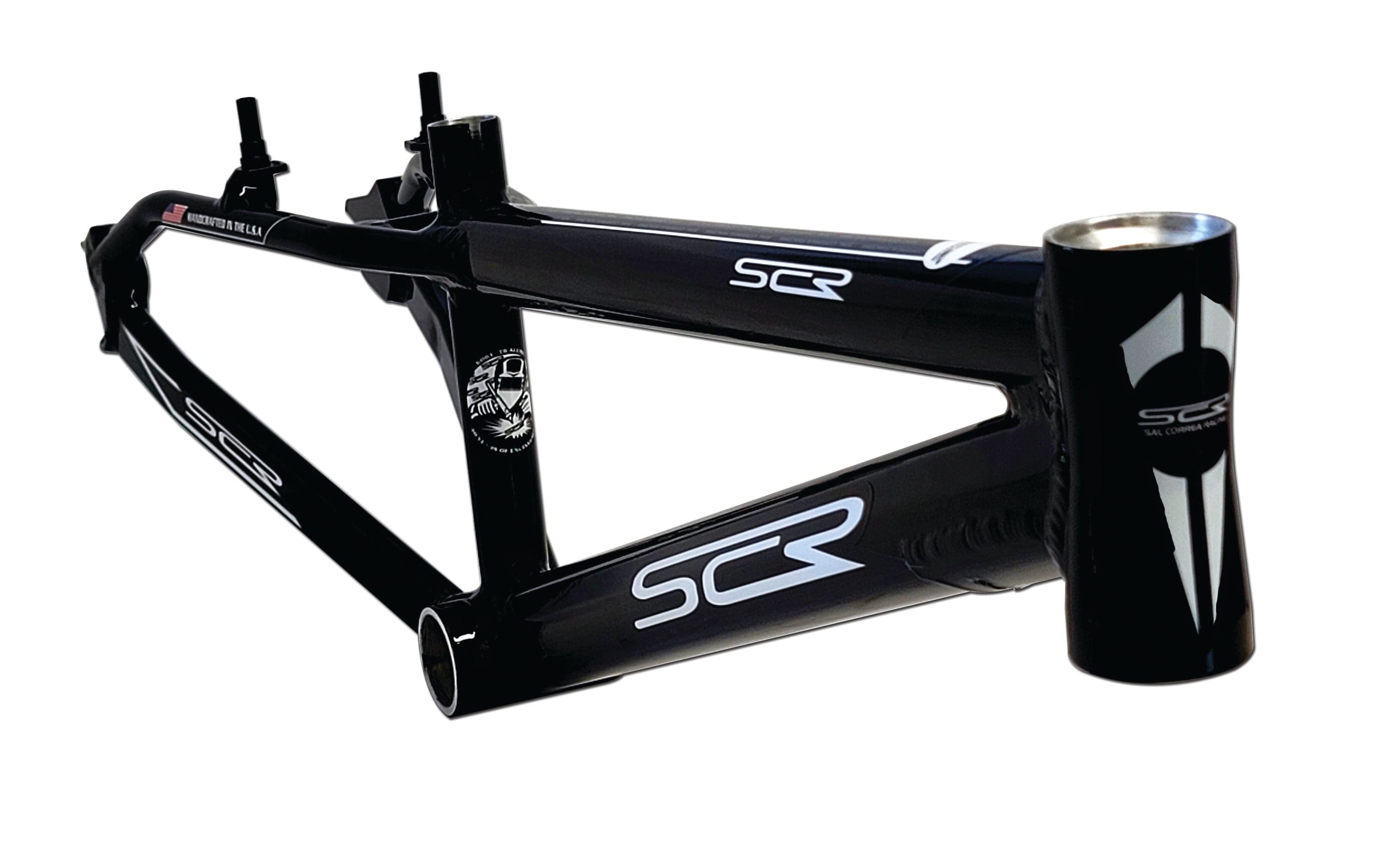 SCR Frames Black / Black n White decals SCR OS20 Pro 2X Race Frame