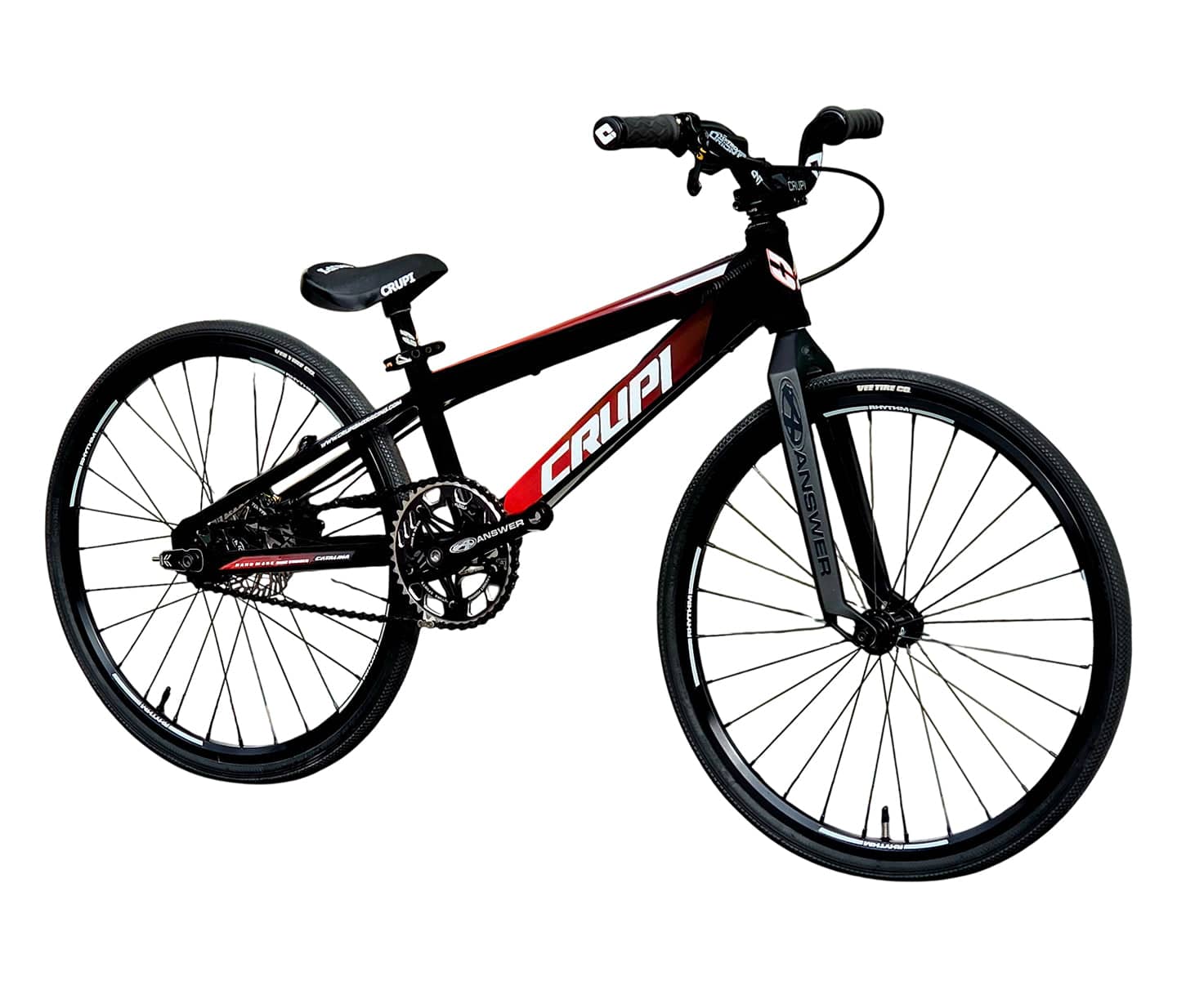 Crupi BMX Complete Bike Black / with Black parts / with Red/Black Fade decals Catalina 2.0 Micro Mini Complete Bike