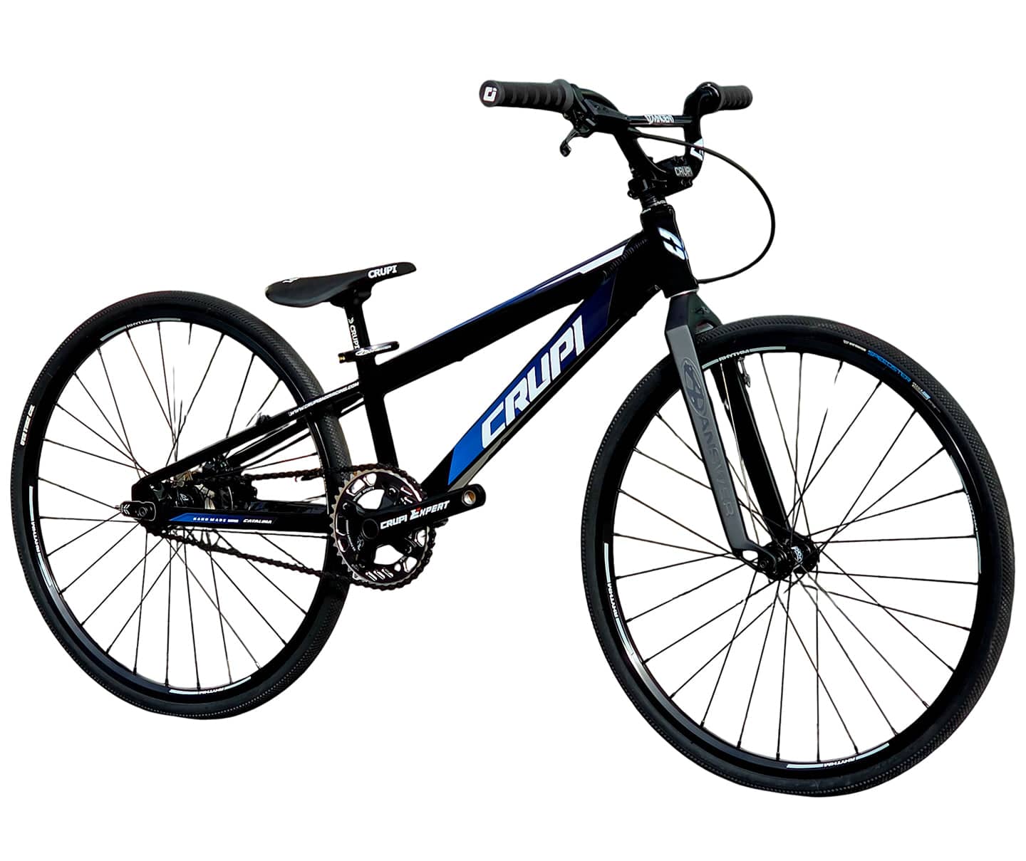 Crupi BMX Complete Bike Black / with Black parts / with Blue/Black Fade decals Catalina 2.0 Mini Cruiser Complete Bike