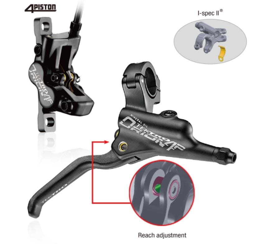 Tektro Brakes Rear / Black Tektro Orion HD-M745 Hydraulic Disc Brake Kit