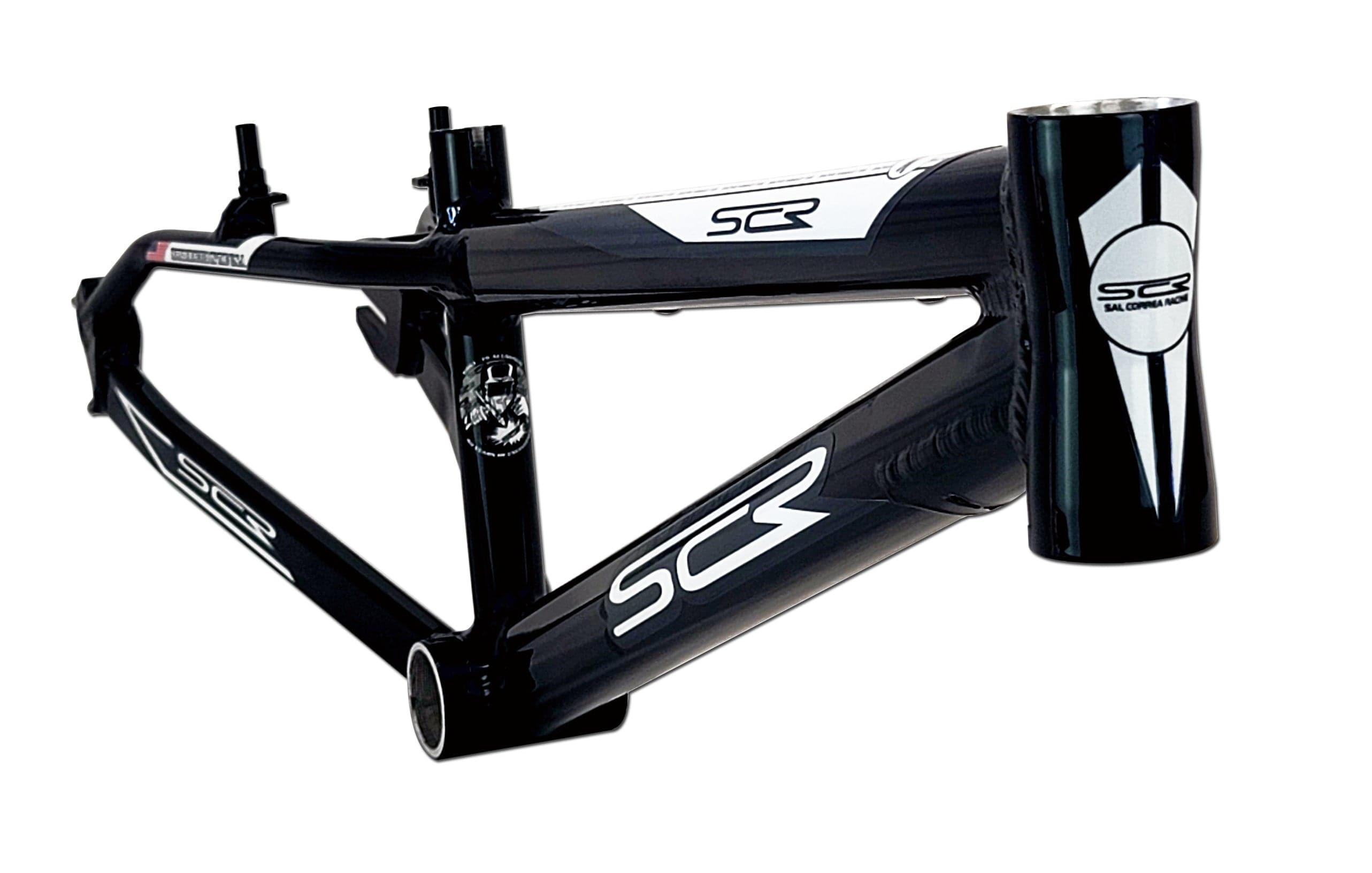 SCR Frames Black / Mostly White decals SCR OS20 Pro 2X Race Frame