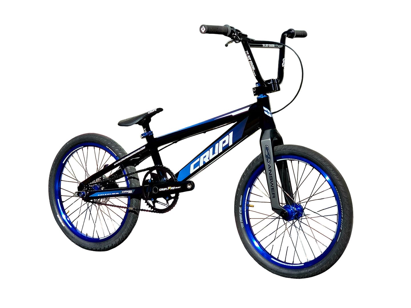 Crupi BMX Complete Bike Black / with Blue parts / with Blue/Black Fade decals Level 2.0 Pro Complete Bike