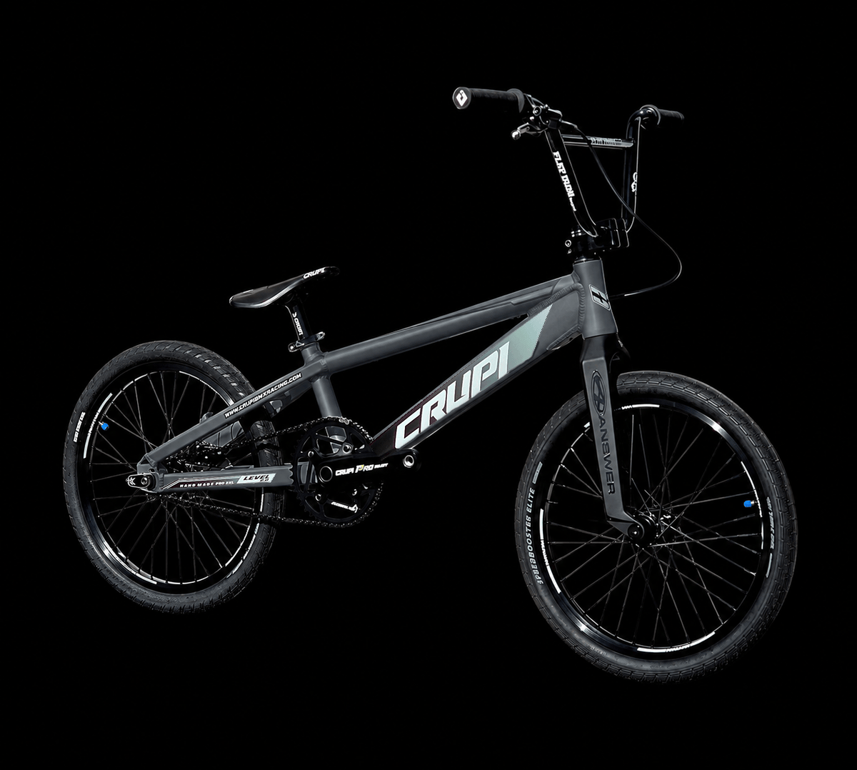 Crupi BMX Complete Bike Charcoal / with Black parts / with Black/White Fade decals OS20 2.0 Pro XL Complete Bike