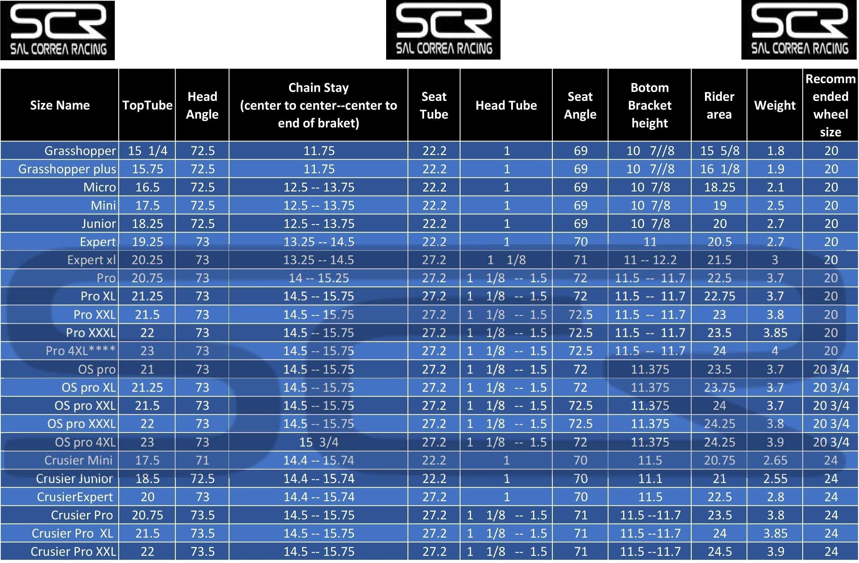 SCR Frames SCR 24" Pro Cruiser Race Frame