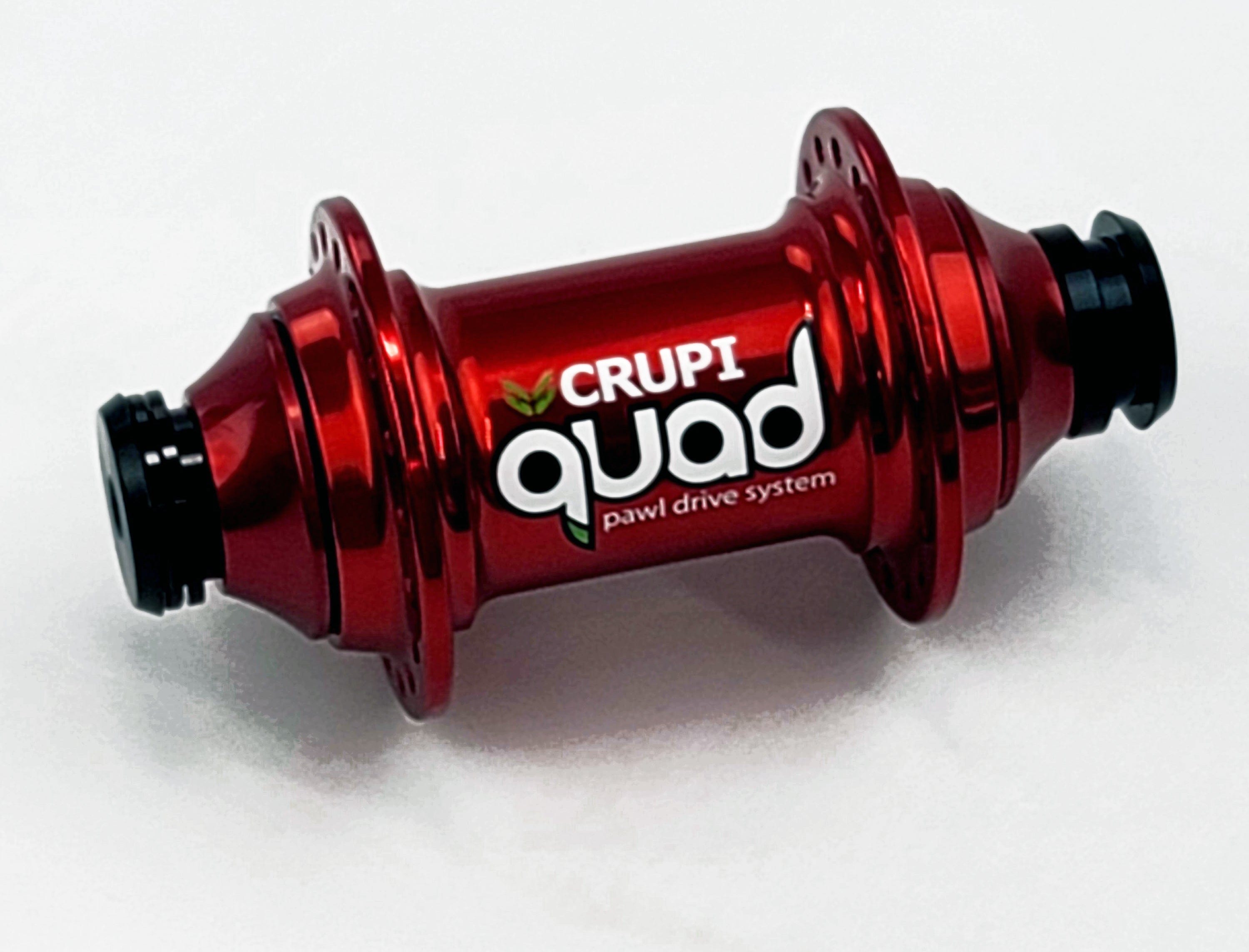 Crupi Parts Hubs 36H 20mm Front / Red Crupi Quad 20mm Front Hubs