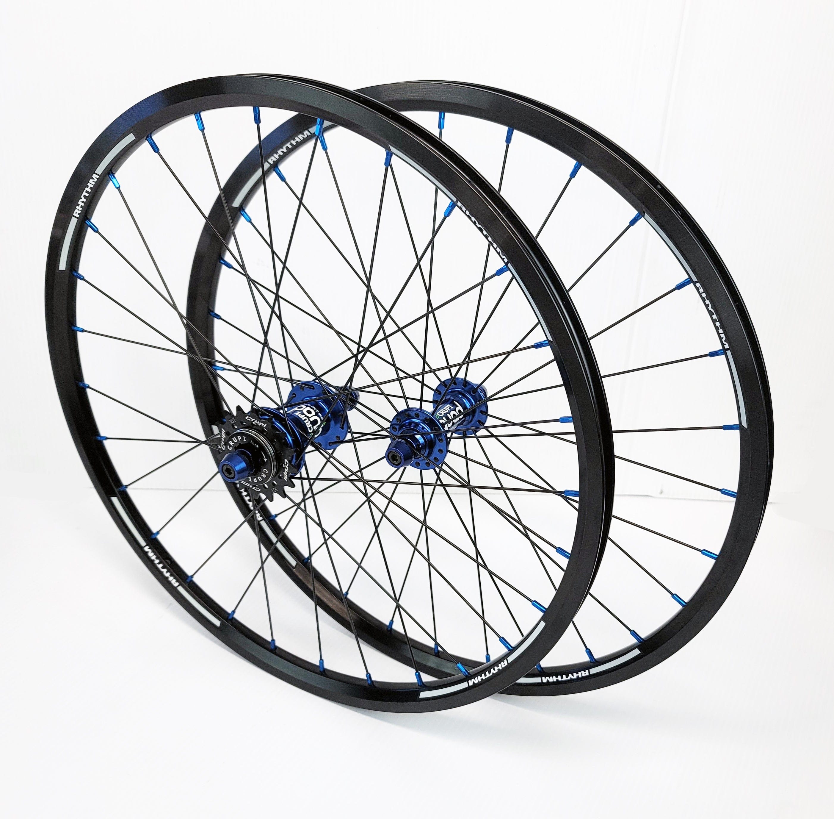 Crupi Parts Wheels 20 x 1-1/8" 28H / Black/Blue Crupi 28H 20" & 24" Wheels