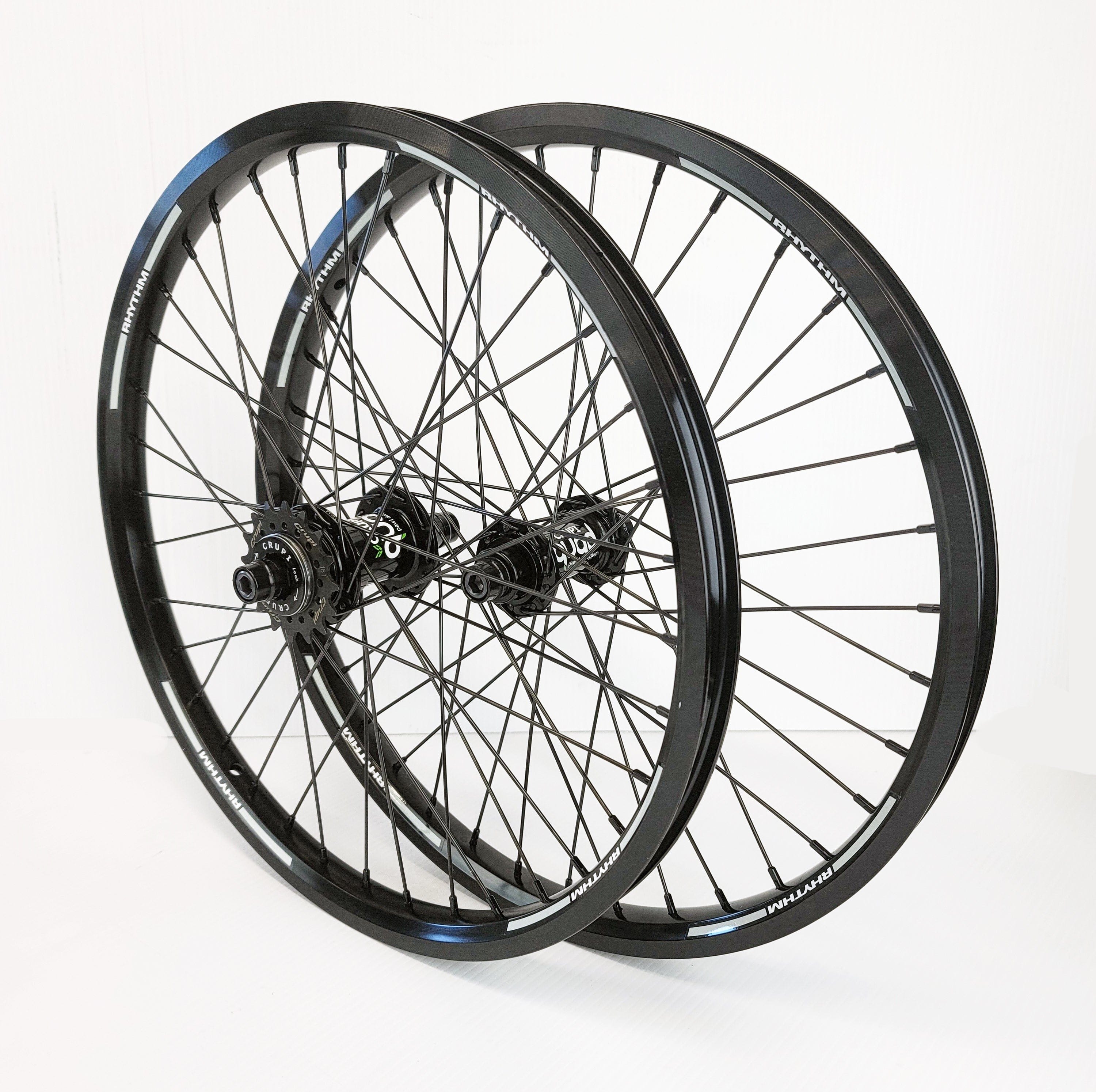 Crupi Parts Wheels OS20 36H Pro w/10mm Front / All Black Crupi OS20 Pro 36H Wheels