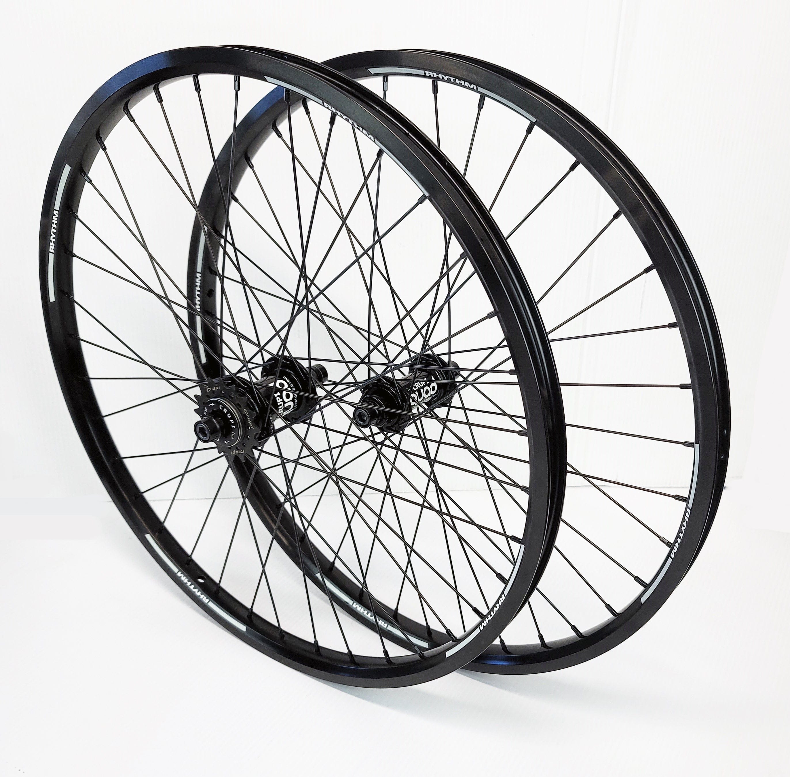 Crupi Parts Wheels 24 x 1.75 36H Cruiser w/10mm Front / All Black Crupi Pro 36H 20" & 24" Wheels