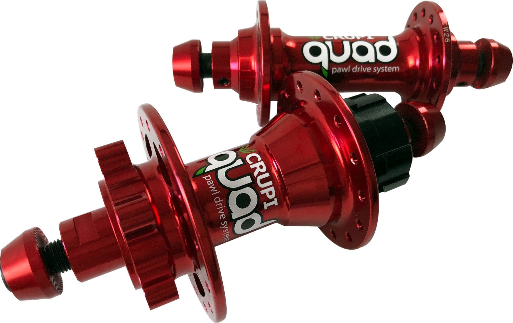 Crupi Parts Hubs 28H Mini/Expert Disc / Red Crupi Quad 28H & 36H Disc Hubsets