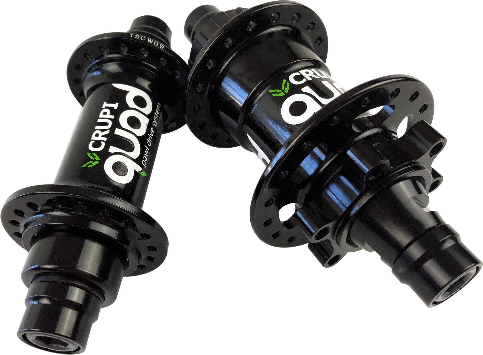 Crupi Parts Hubs 36H Pro Disc w/10mm Front / Black Crupi Quad 28H & 36H Disc Hubsets