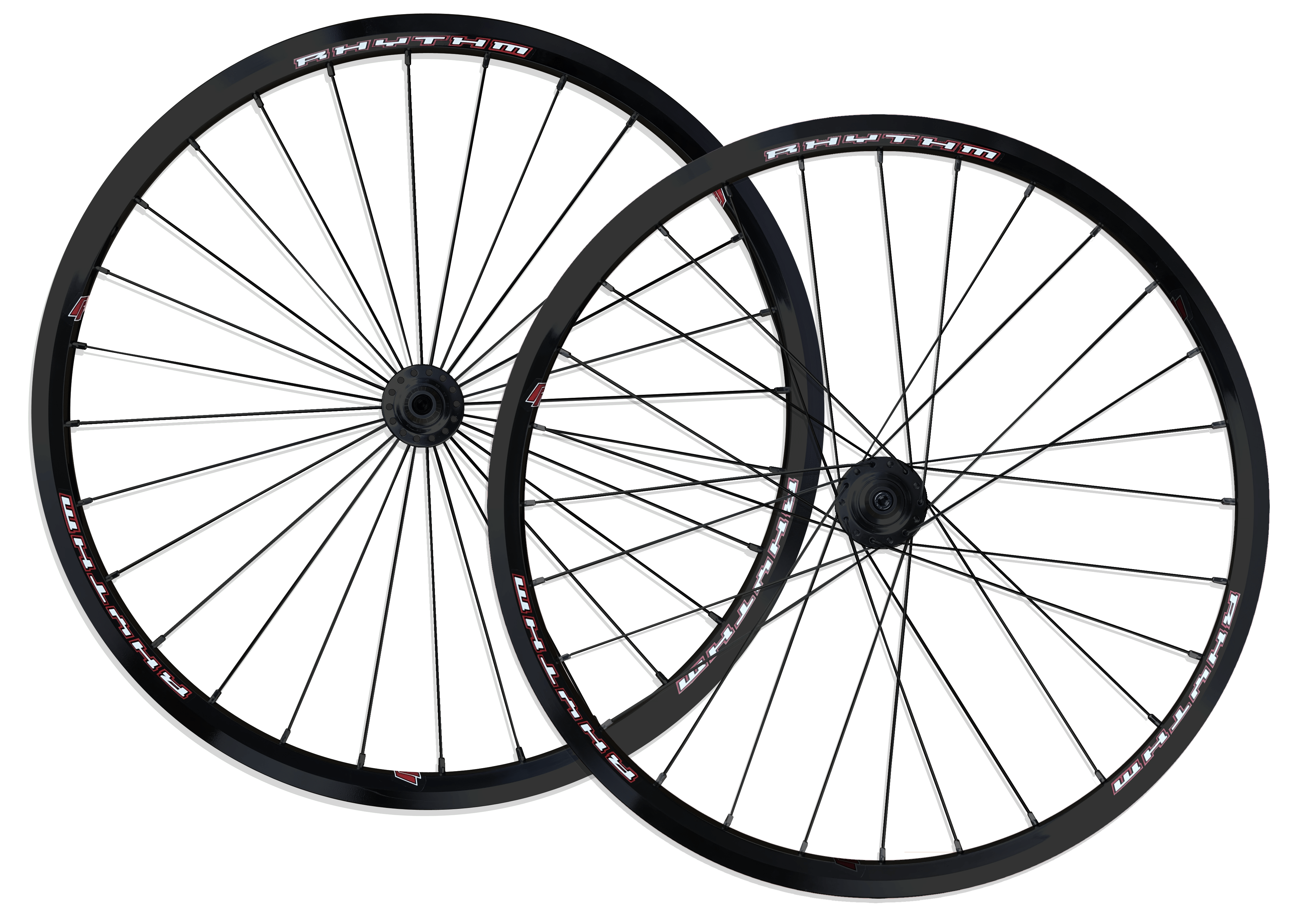Crupi Parts Custom Wheels 20 x 1-1/8 x 28H / Black / Black Custom 20" Crupi 28H Disc Wheels
