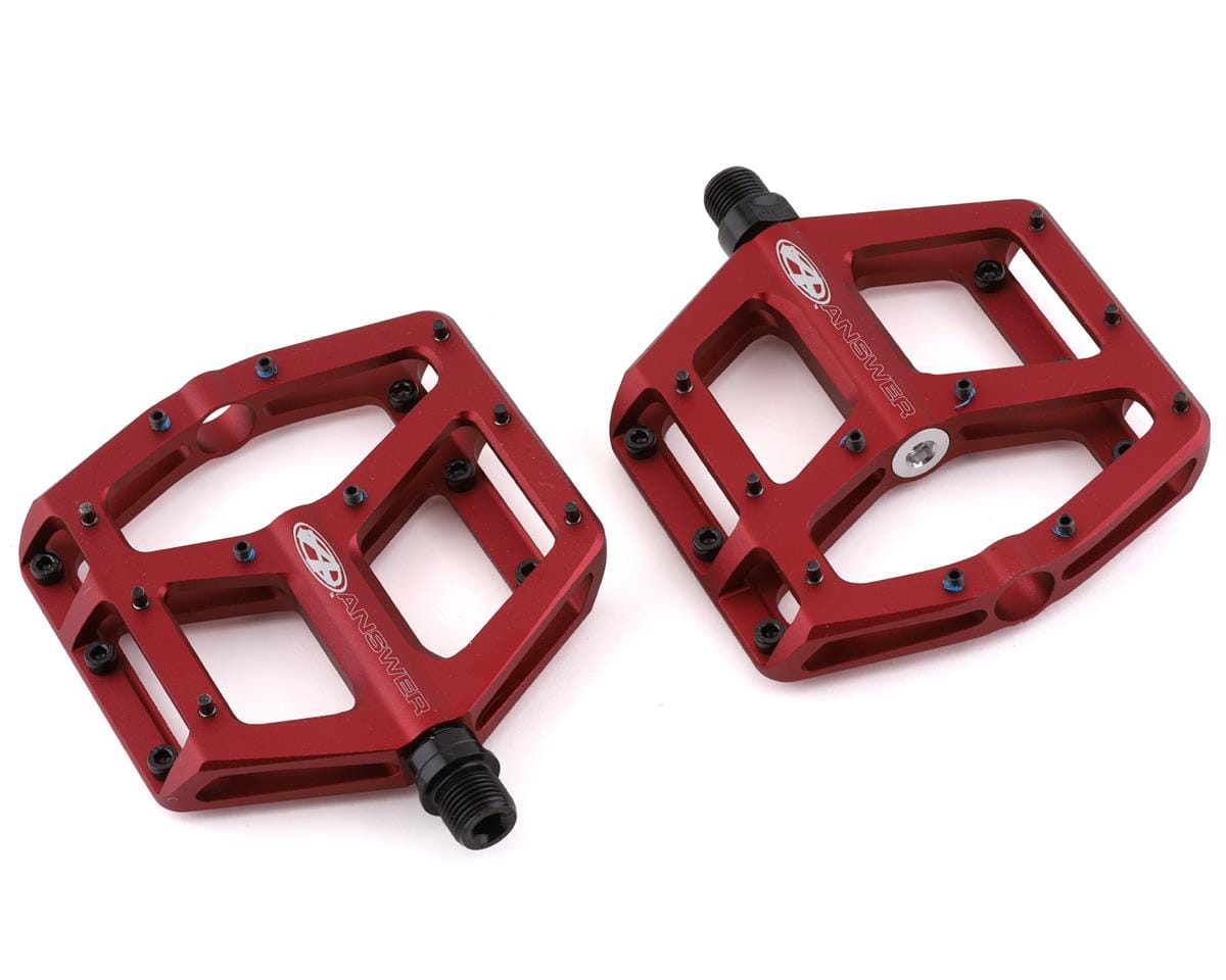Tangent Pedals Red Senior 9/16 Answer MPH Senior Platform pedals