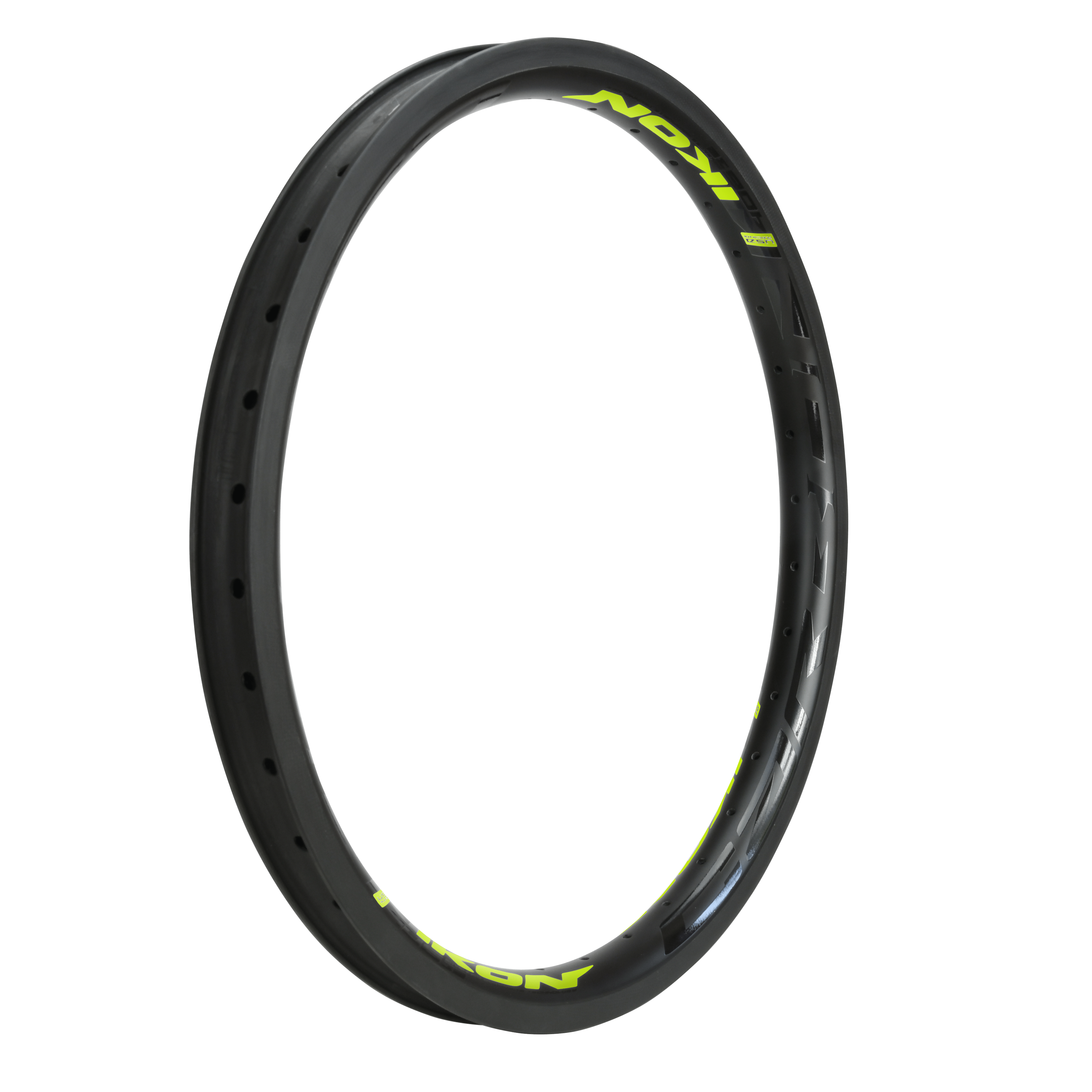 IKON Rims 20 x 1-75 36hole w/Brake Surface / Black/Neon IKON Carbon Pro 20 x 1.75 Rims