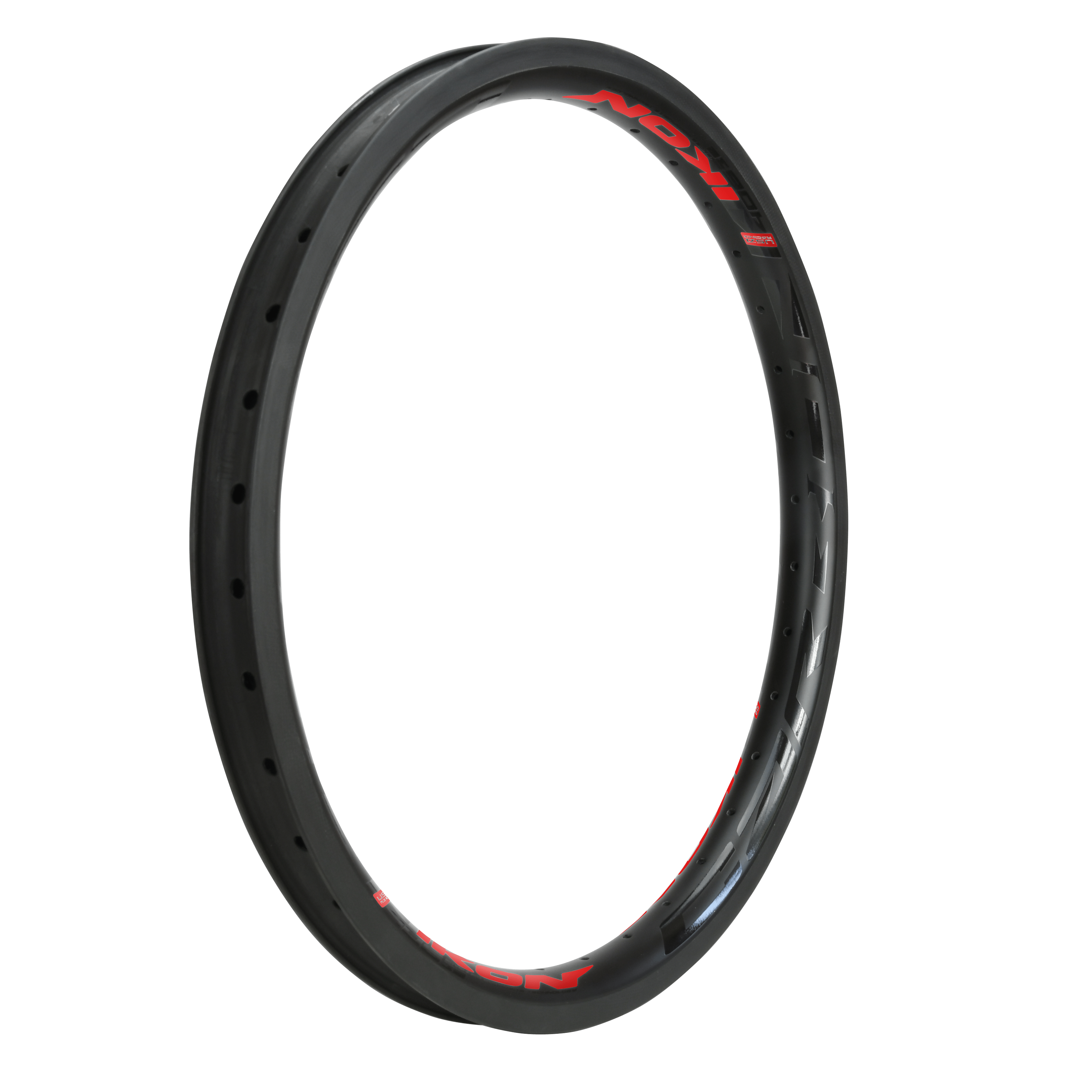 IKON Rims 20 x 1-75 36hole w/Brake Surface / Black/Red IKON Carbon Pro 20 x 1.75 Rims