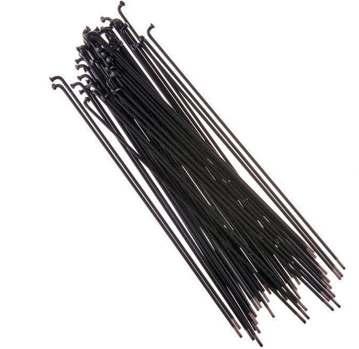 Crupi Parts Spoke/Nipples 1.8mm (15 Gauge) / Black / 178mm Stainless Spoke 20/Pak