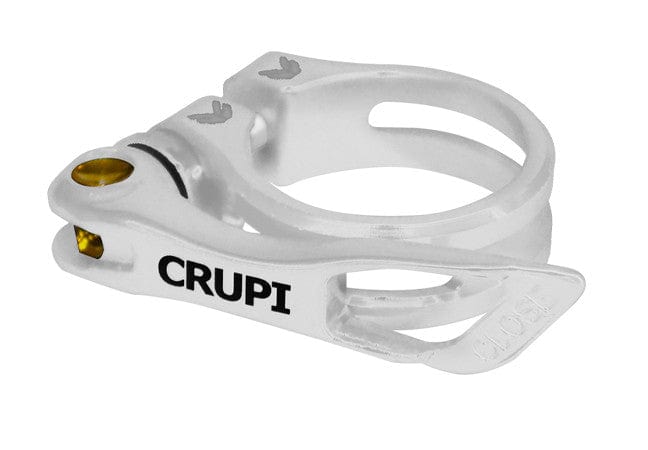Crupi Parts Seat Clamps 1" (25.4mm) / White Crupi Quick QR Clamps