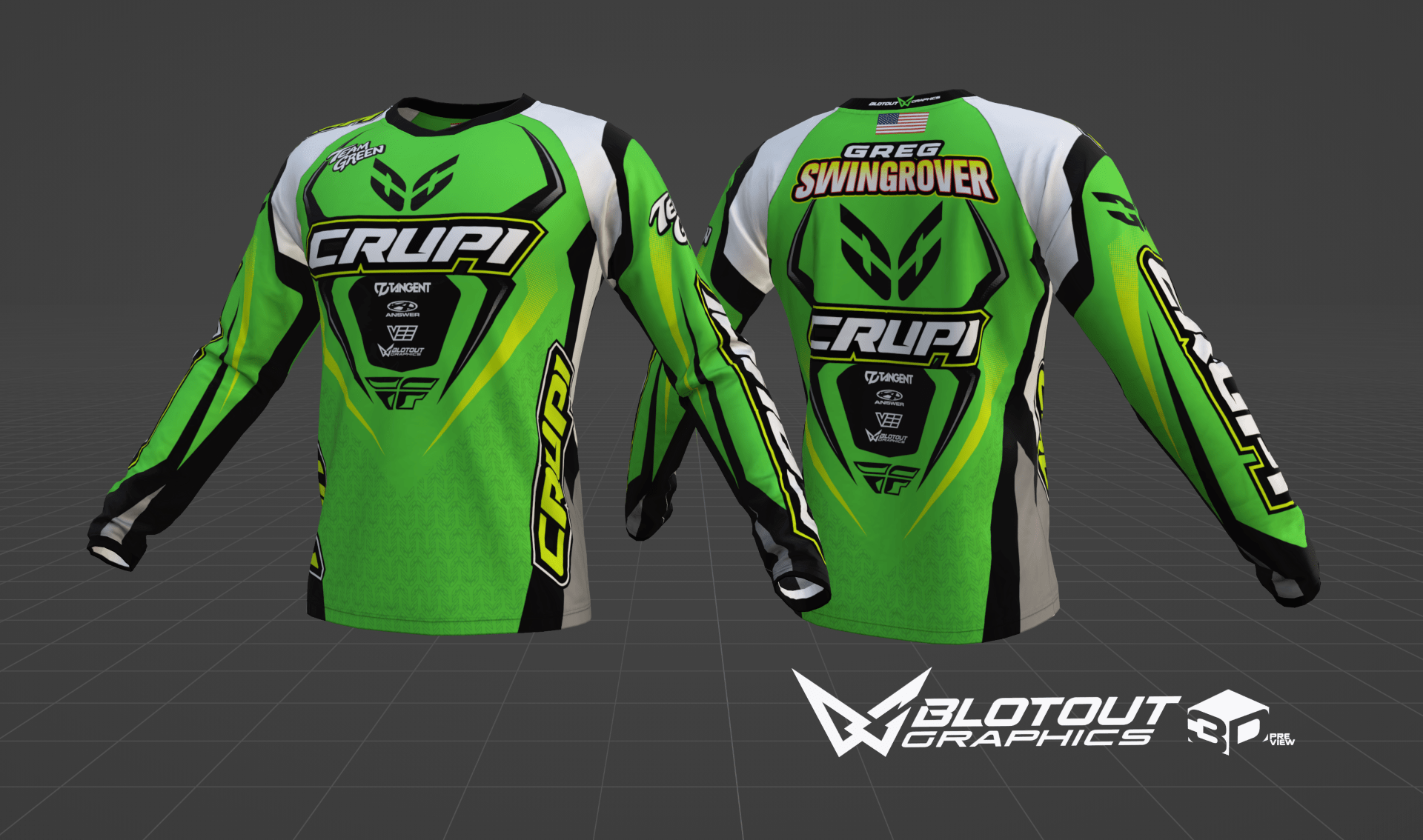 Crupi Parts Crupi Jersey Crupi Team Racing Jersey