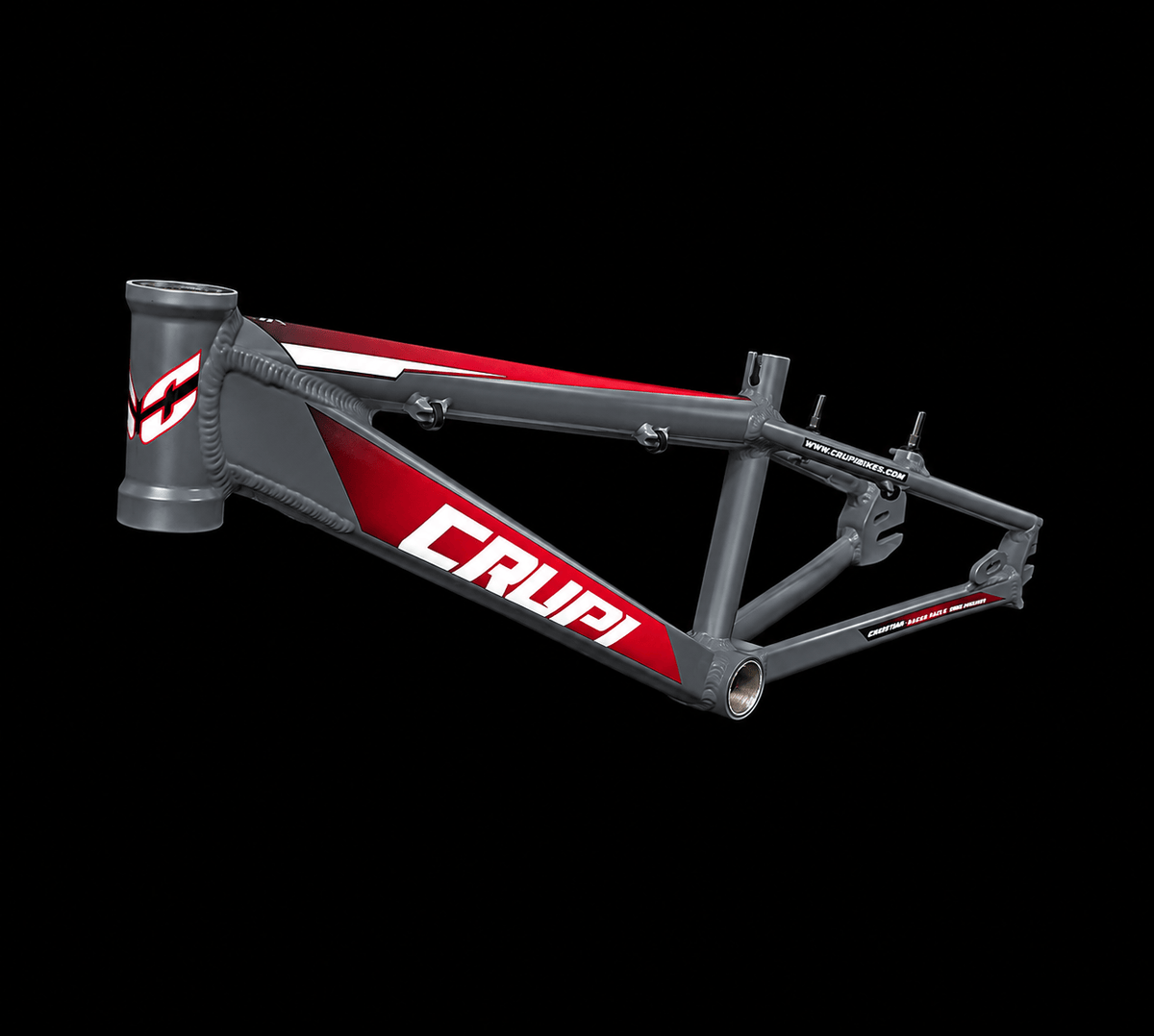 Crupi Parts Frames Charcoal / with RedBlack Fade decals Crupi Catalina 2.0 Micro Race Frame