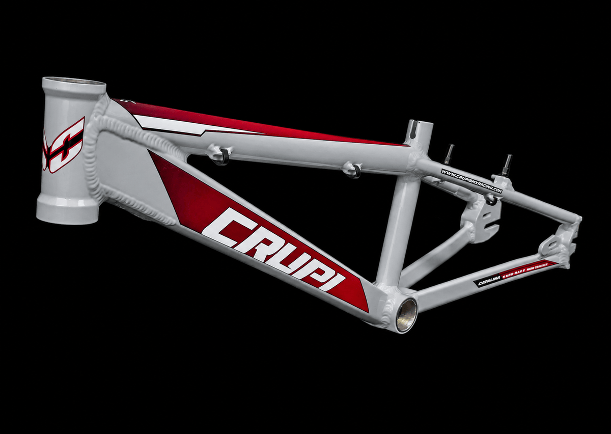 Crupi Parts Frames Lightning Grey / with RedBlack Fade decals Crupi Catalina 2.0 Junior Race Frame