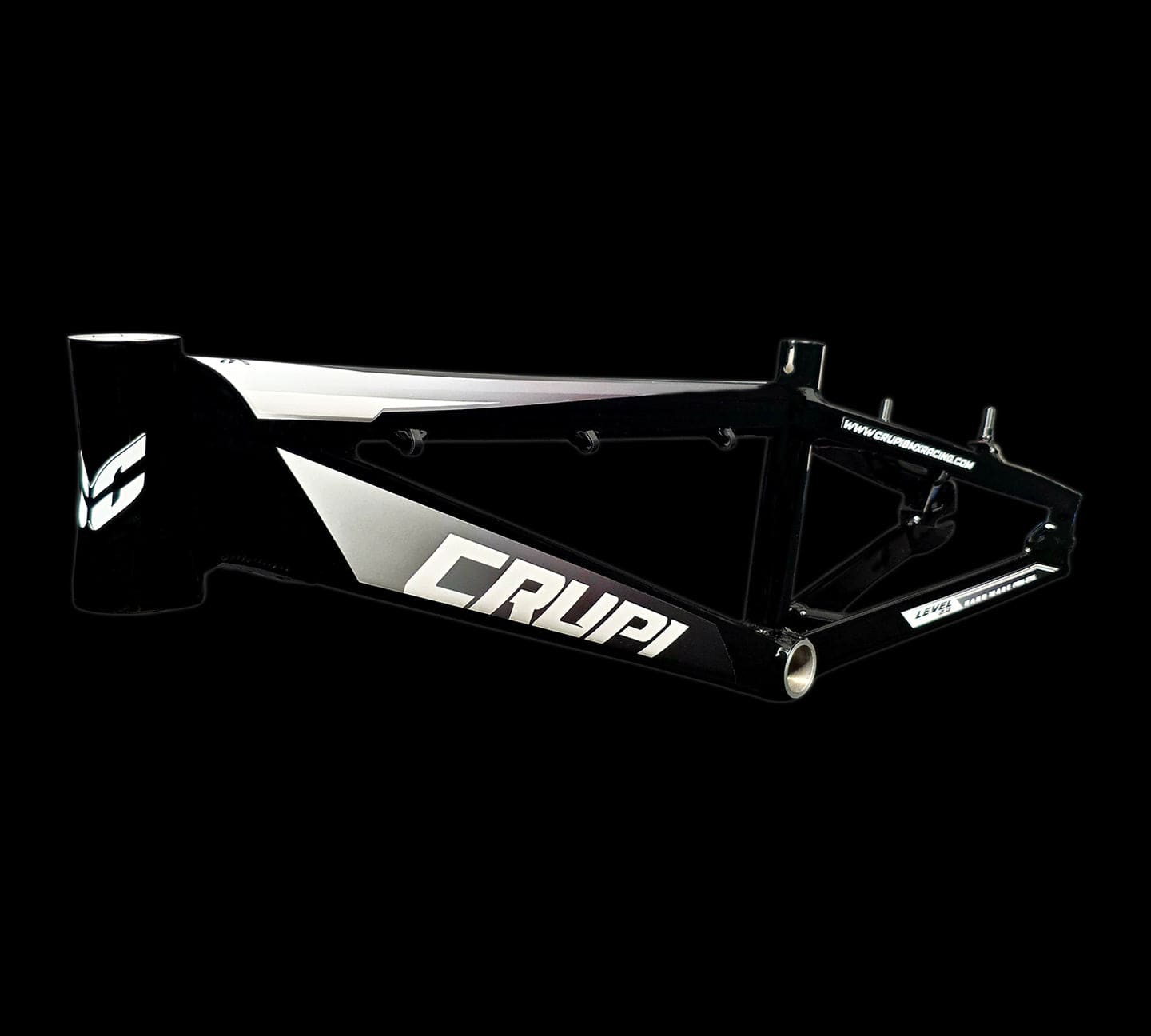 Crupi Parts Frames Black / with BlackWht Fade decals Crupi Level 2.0 Pro Race Frame