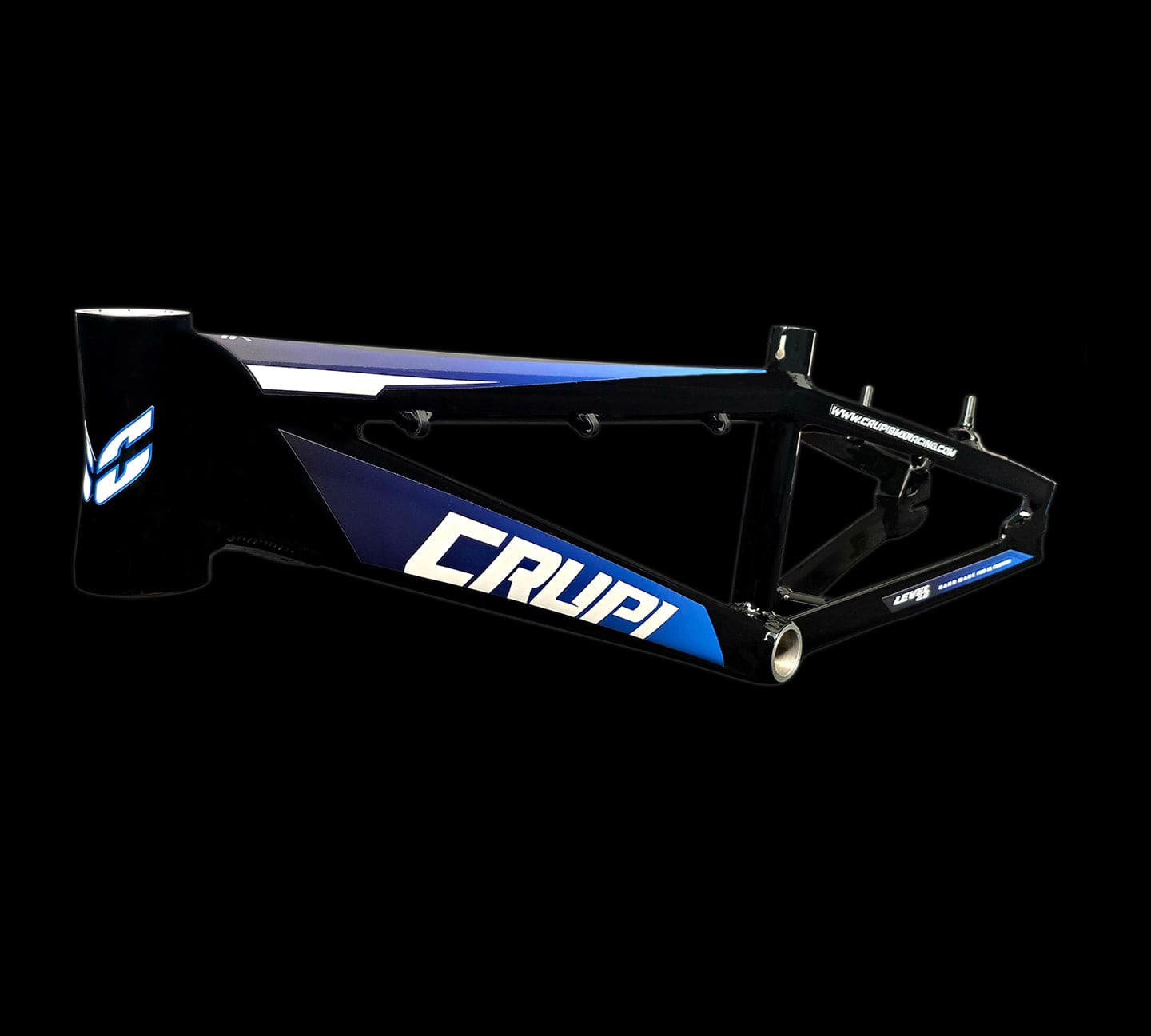 Crupi Parts Frames Black / with BlueBlack Fade decals Crupi Level 2.0 Pro Race Frame