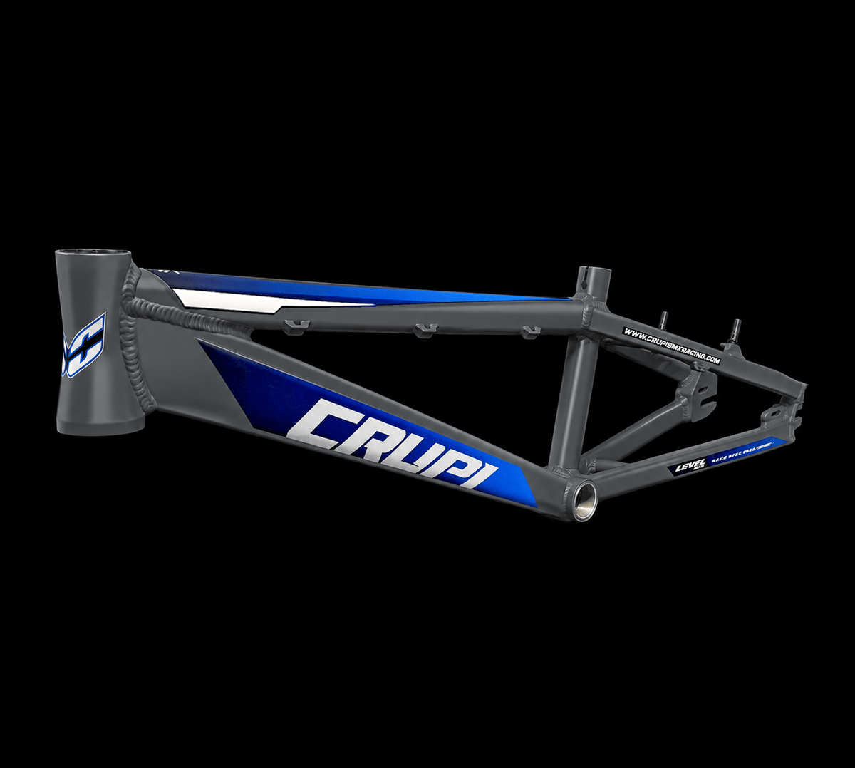 Crupi Parts Frames Charcoal / with BlueBlack Fade decals Crupi OS20 2.0 Pro XL Race Frame