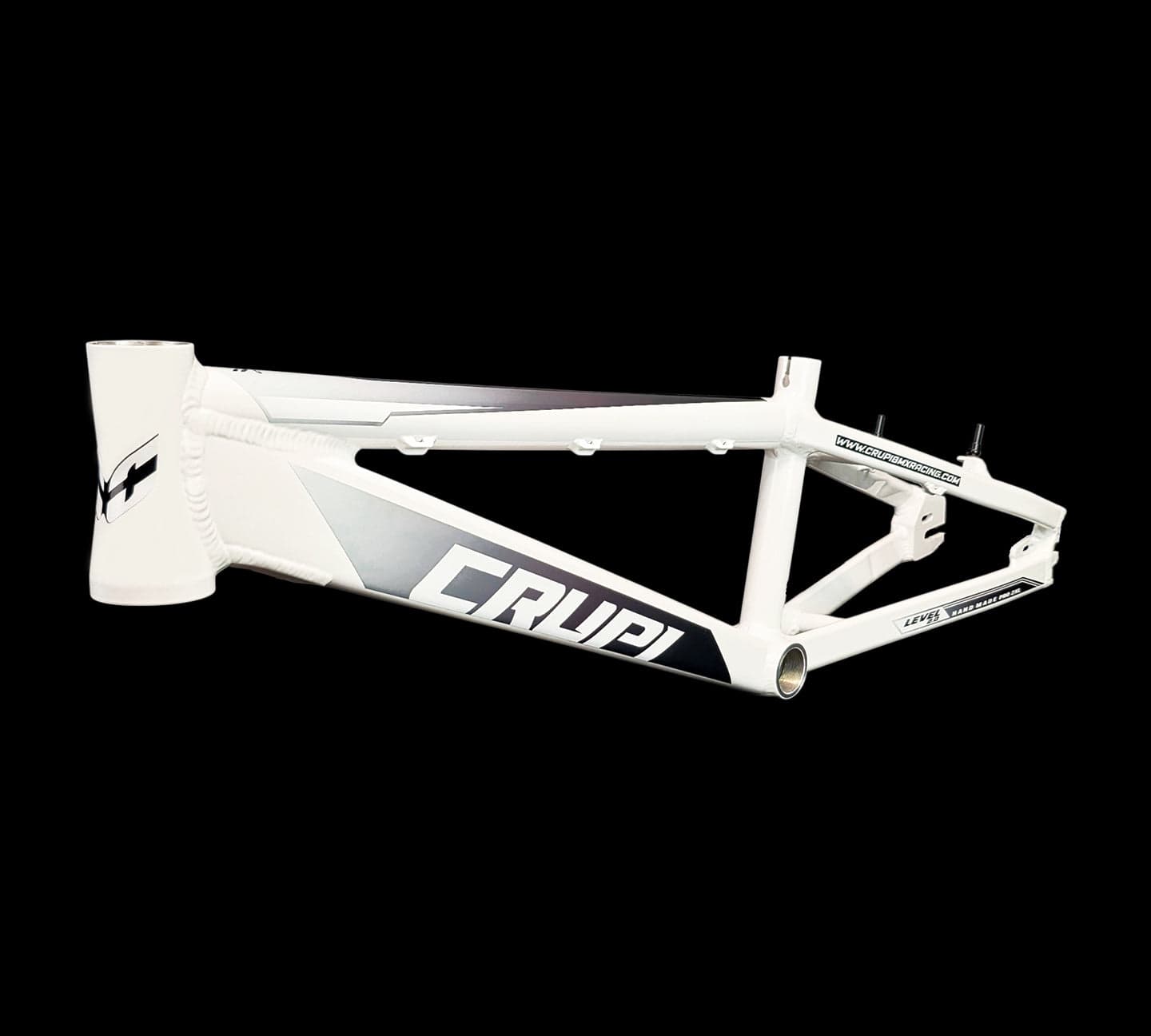 Crupi Parts Frames White / with BlackWht Fade decals Crupi Level 2.0 Pro Race Frame