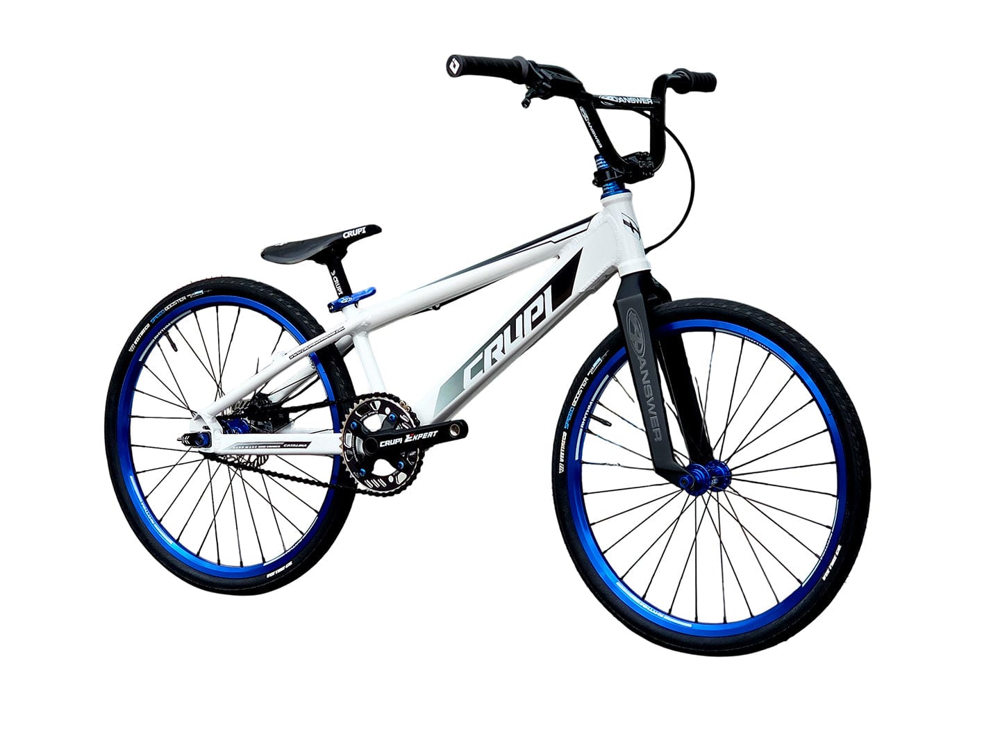 Crupi BMX Complete Bike White / with Blue parts / with Black/White Fade decals Catalina 2.0 Expert XL Complete Bike