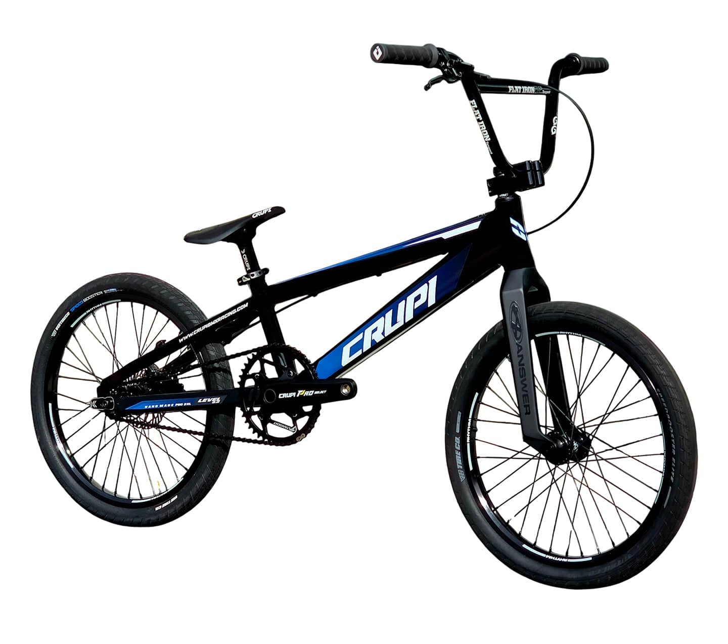 Crupi BMX Complete Bike Black / with Black parts / with Blue/Black Fade decals Level 2.0 Pro Complete Bike